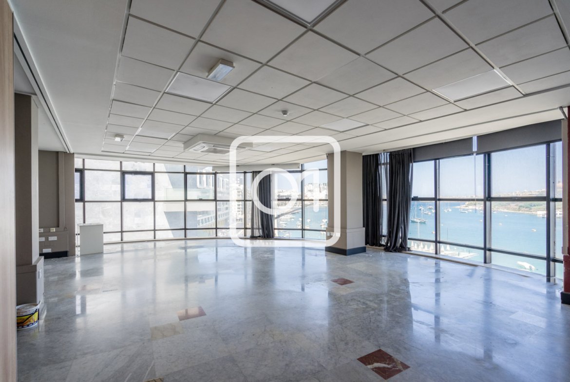 two floor seafront office is for sale in Gzira