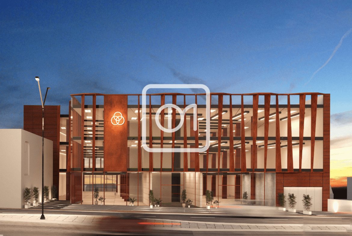 showroom with prime road frontage