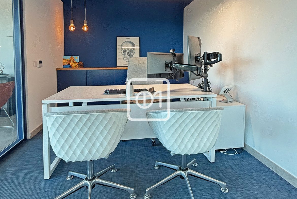 fully furnished workspace