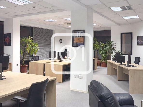 furnished corner office