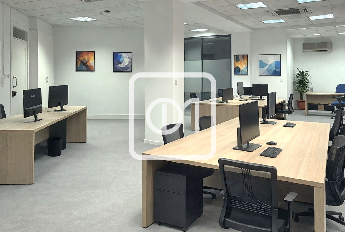 furnished corner office