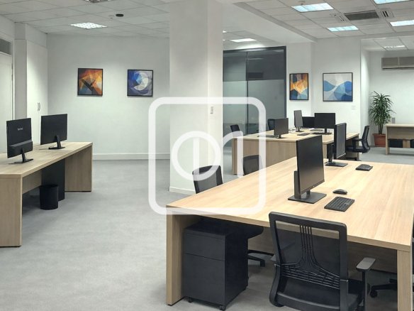 furnished corner office