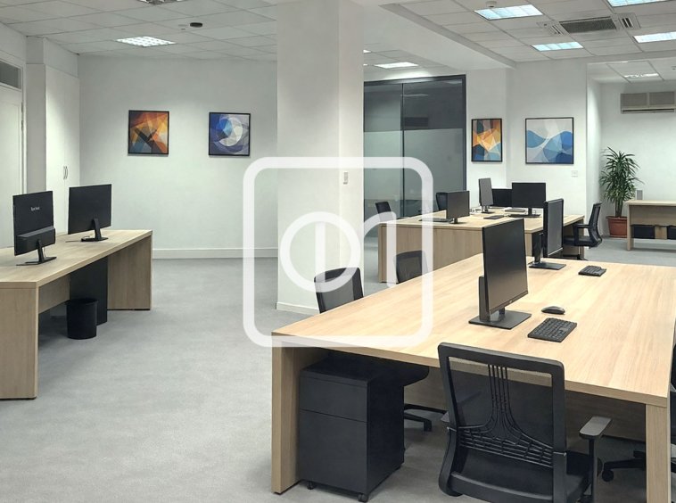 furnished corner office