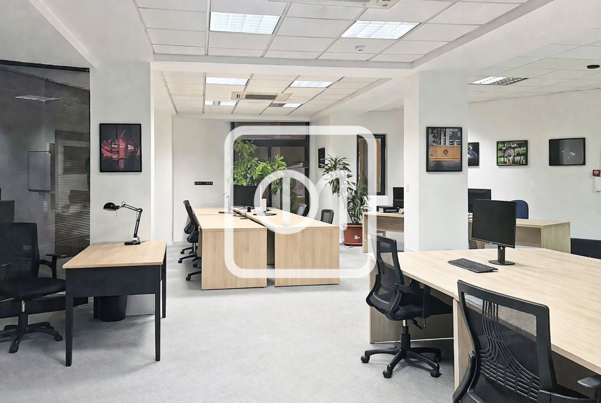 furnished corner office