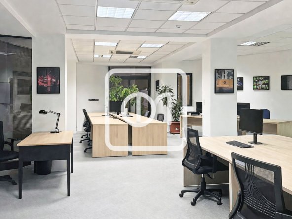 furnished corner office