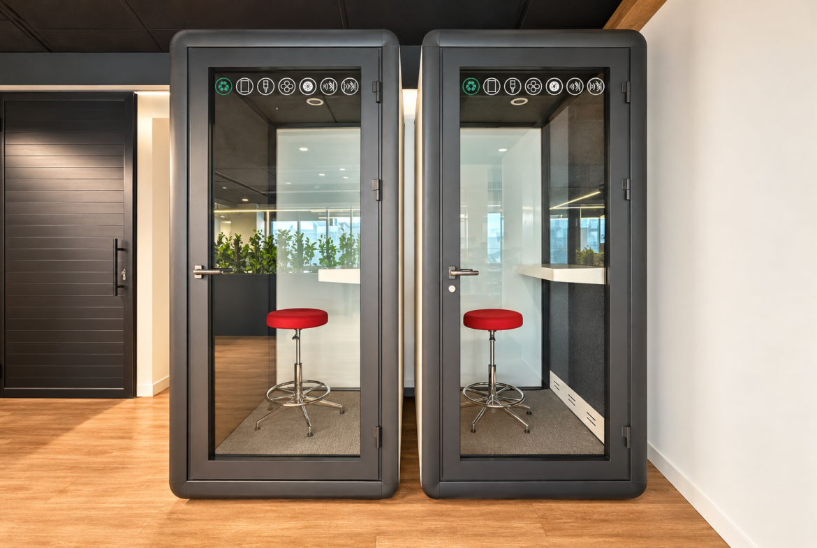 Furnished Office With Rooftop Terrace