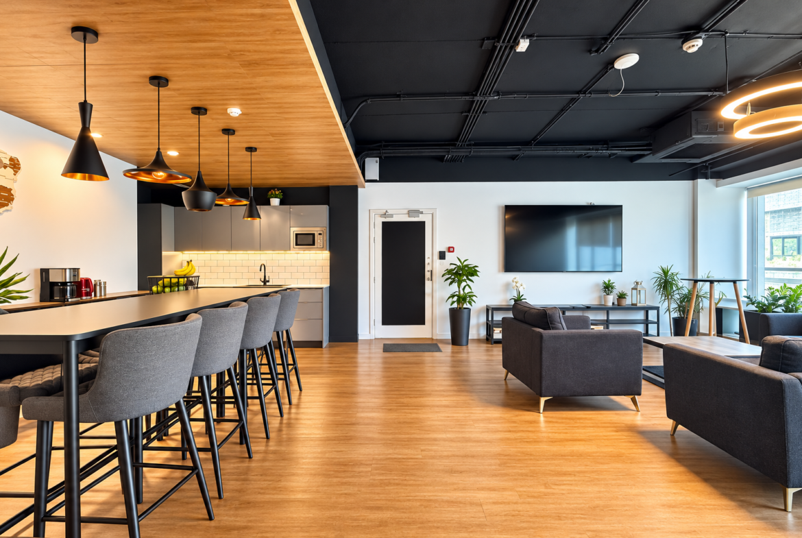 Furnished Office With Rooftop Terrace