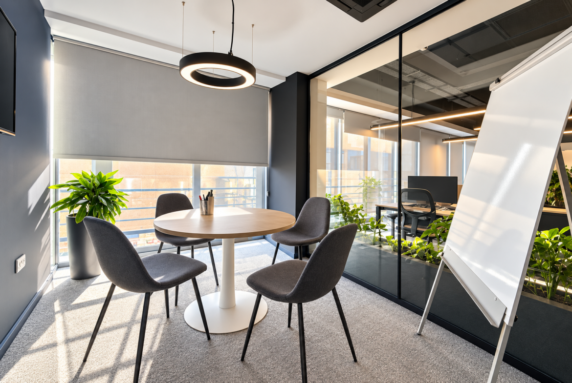 Furnished Office With Rooftop Terrace