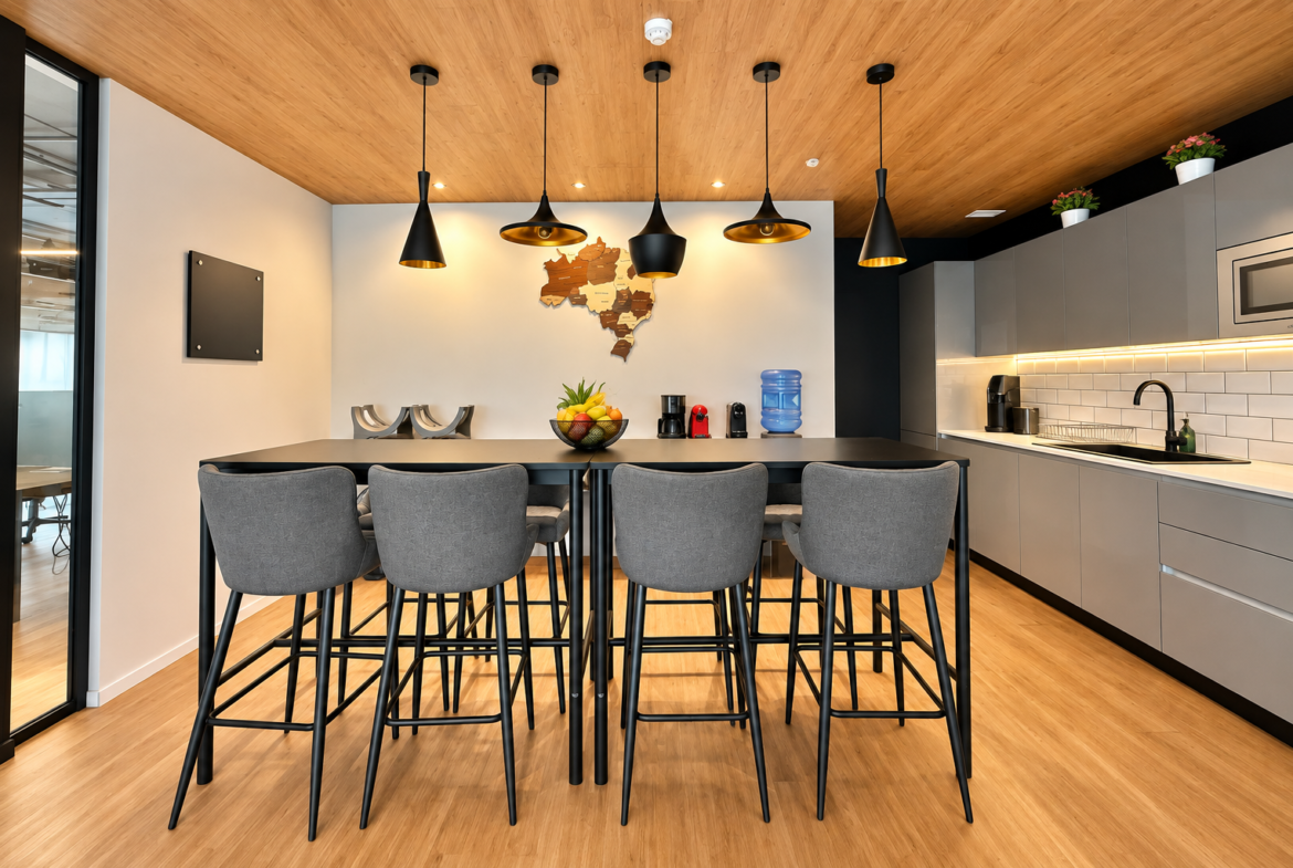 Furnished Office With Rooftop Terrace
