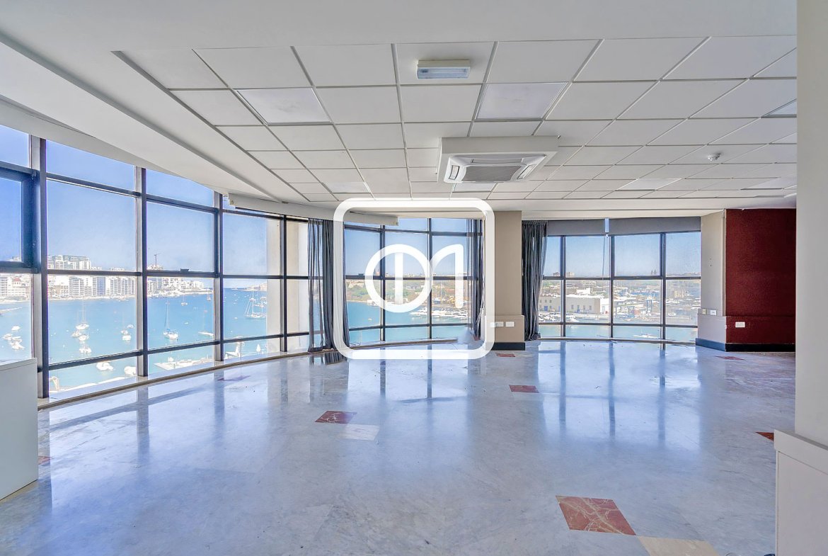 two floor seafront office is for sale in Gzira
