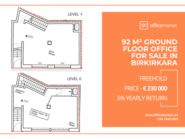 Office space for sale on plan